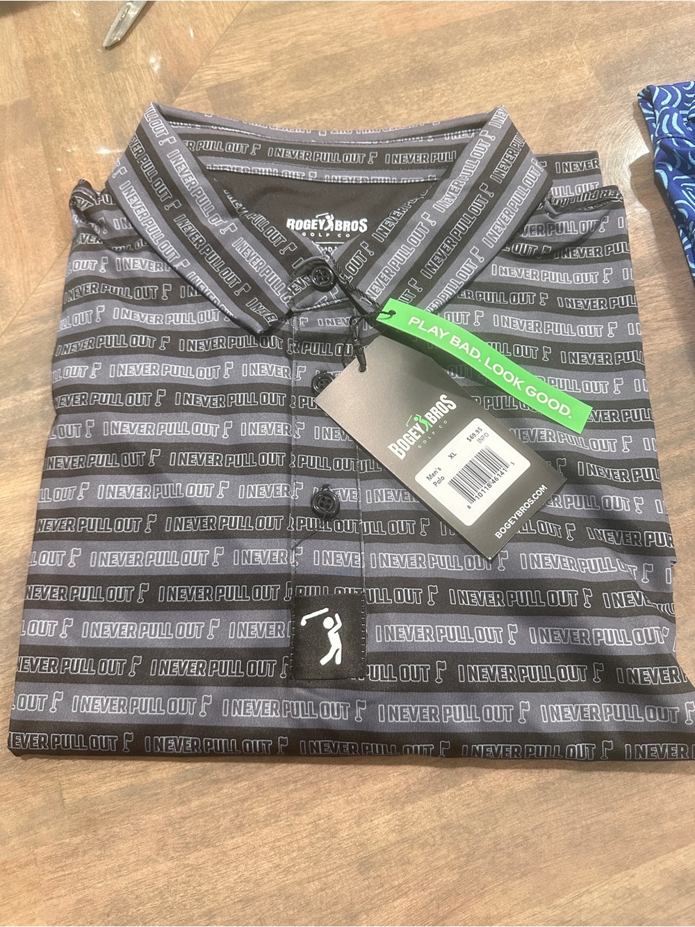 Bogey Bros Black Logo-Print Men's Polo
